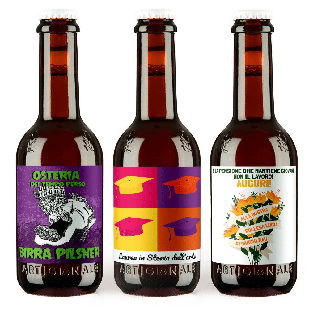 Bottiglie di birra personalizzata birra personalizzata
