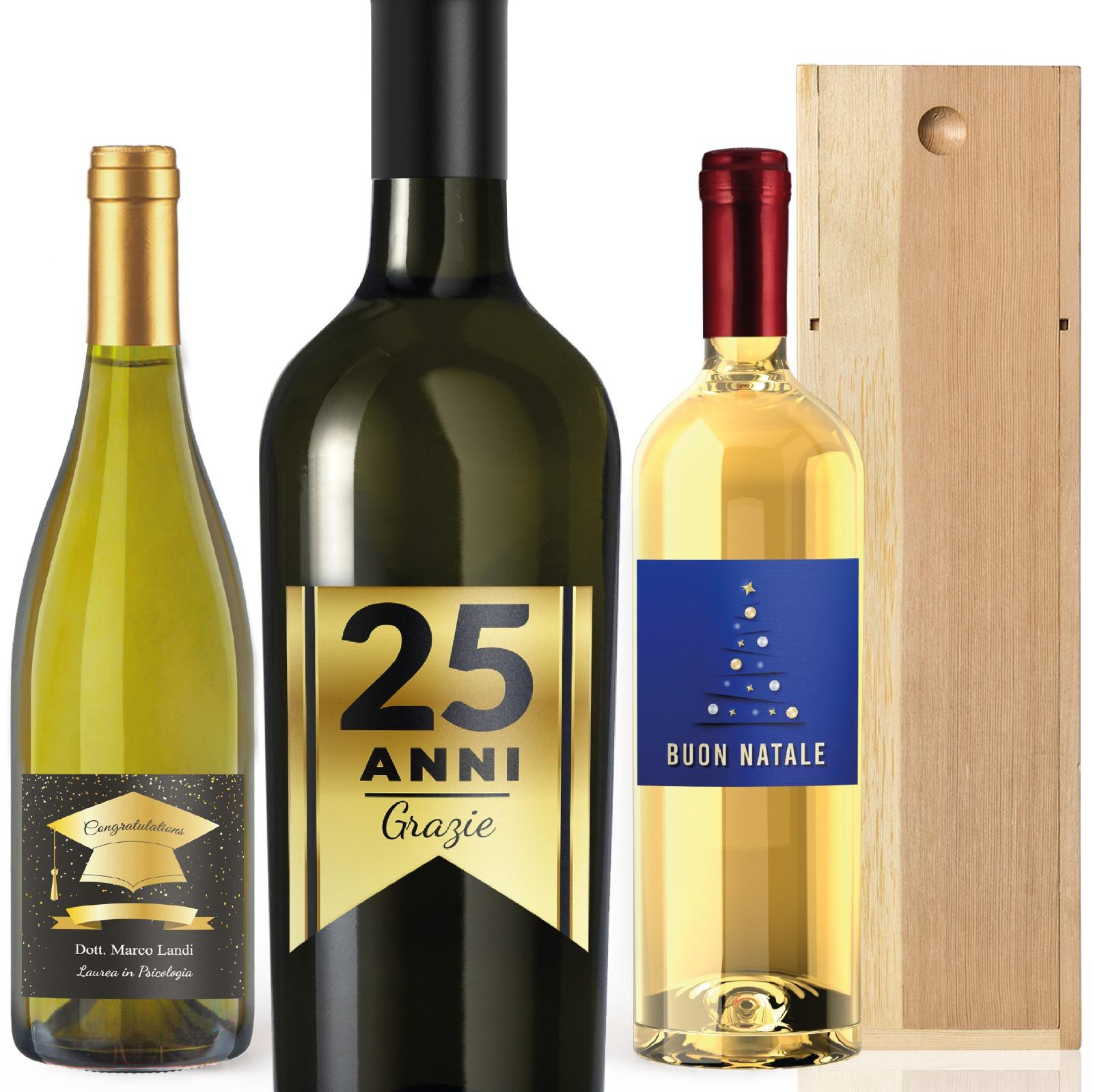 Bottiglie di vino bianco personalizzato bottiglie vino bianco personalizzato