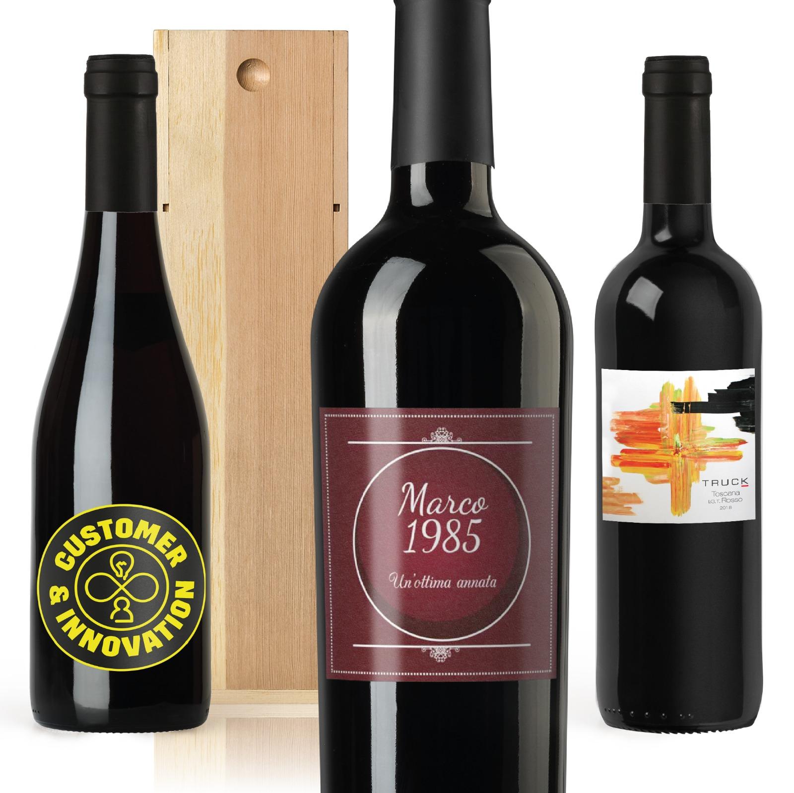 Bottiglie di vino rosso personalizzato bottiglie vino rosso personalizzato