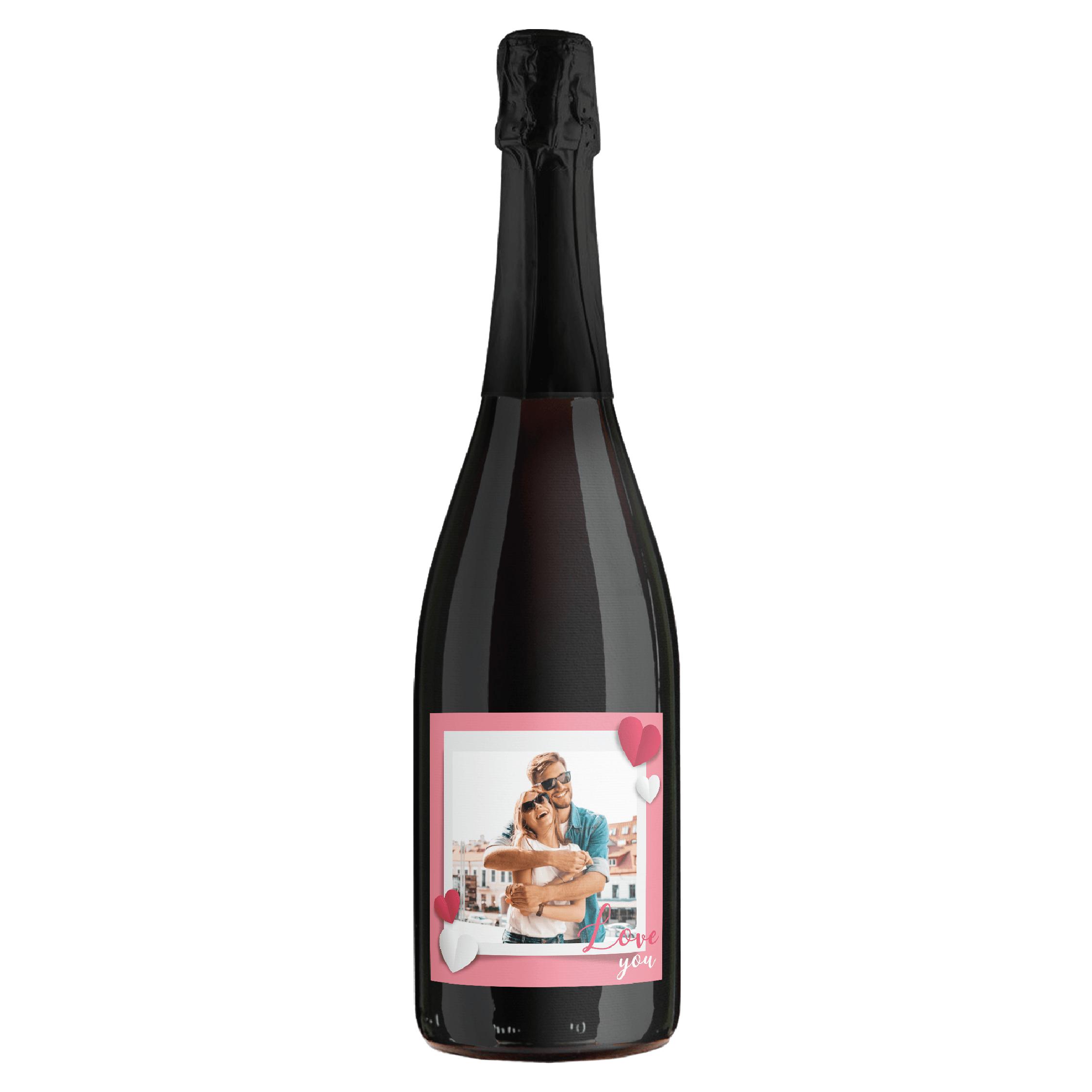 Bottiglia di Prosecco personalizzato per San Valentino prosecco personalizzato san valentino
