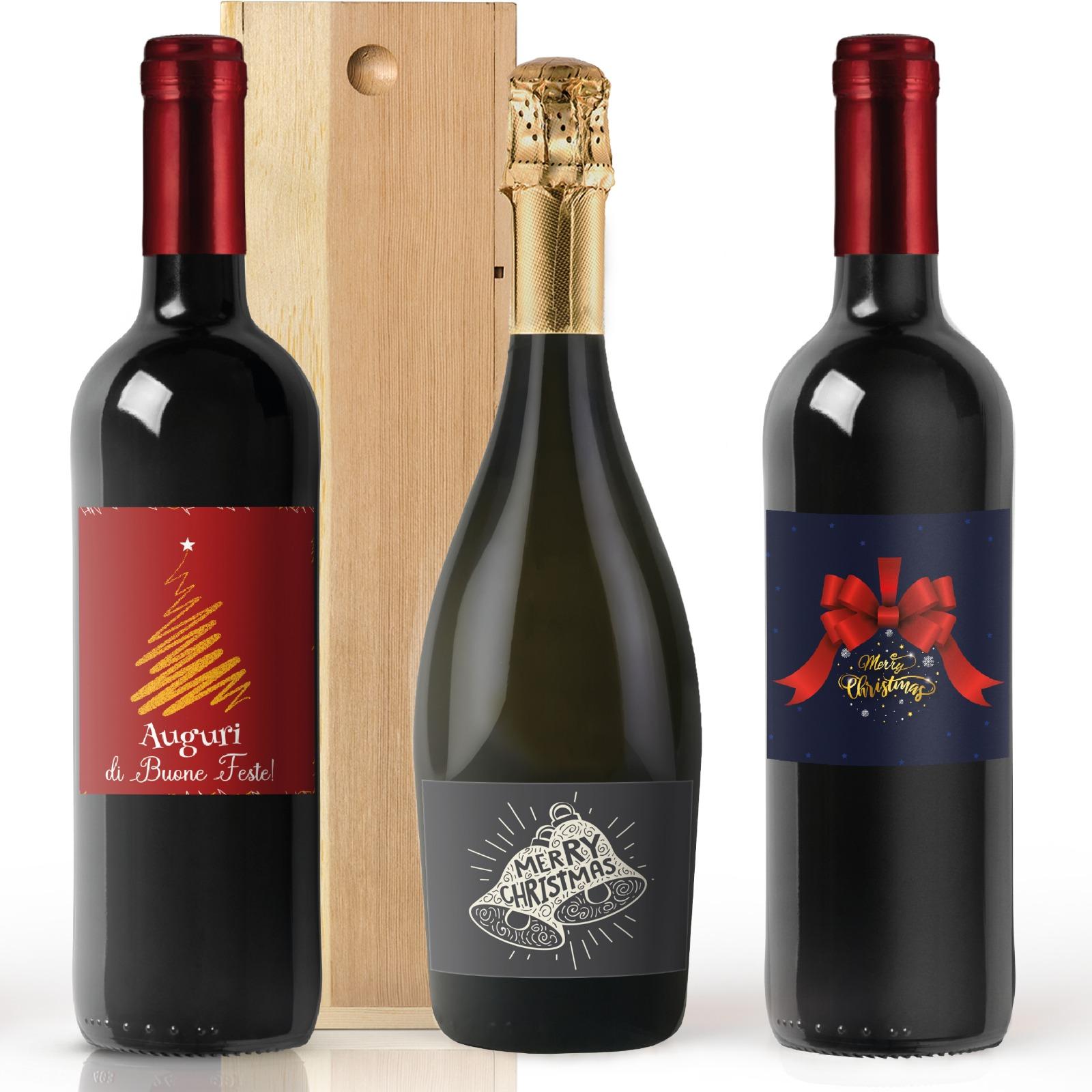 bottiglie personalizzate idee regalo di Natale bottiglie personalizzate Natale