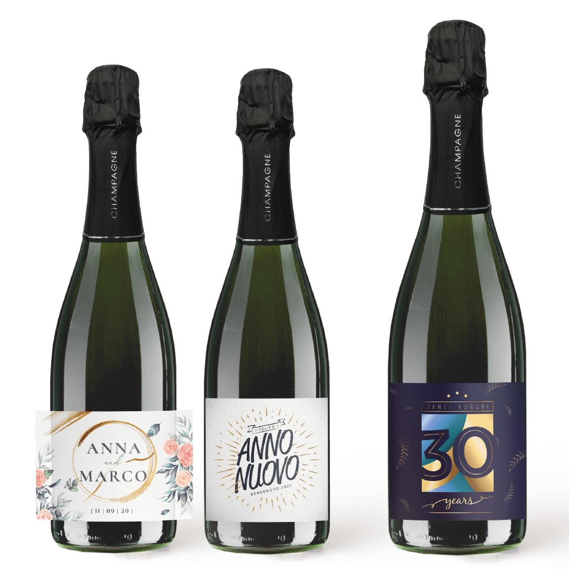 Bottiglie di Champagne personalizzato bottiglie Champagne personalizzato