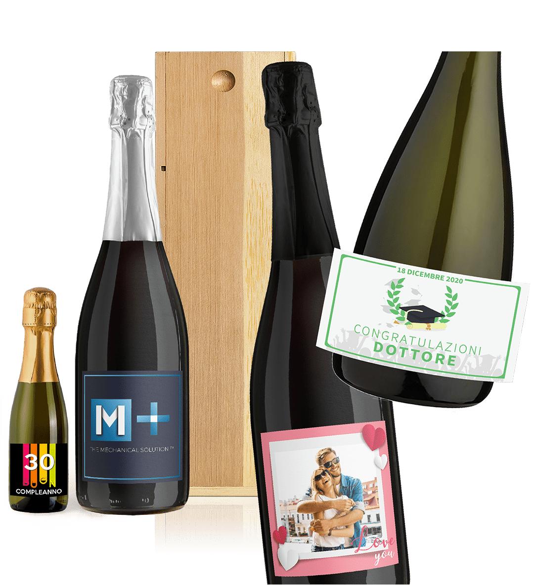 Bottiglie di Prosecco personalizzate per idee regalo bottiglie di Prosecco personalizzate