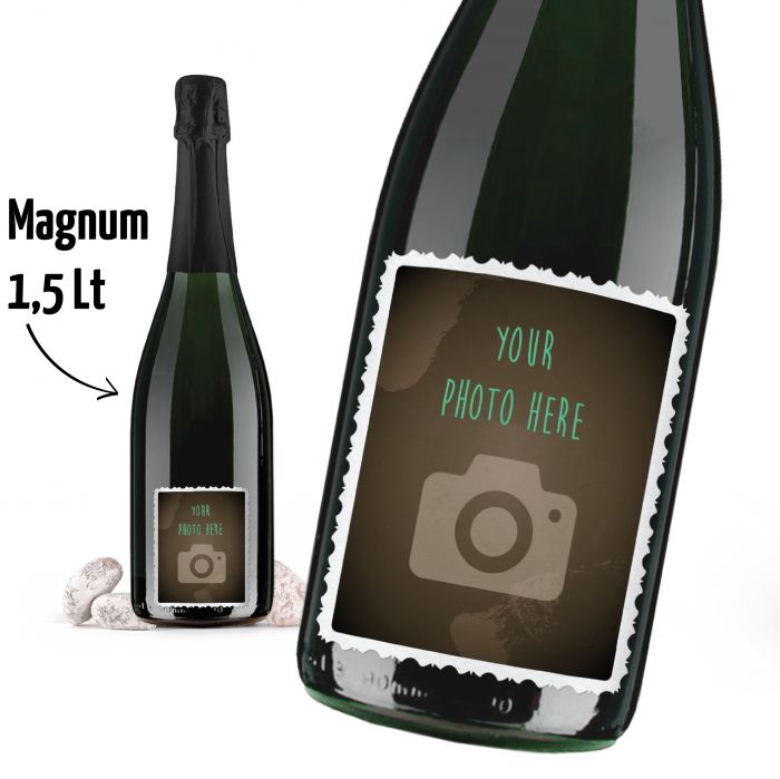 CHAMPAGNE BRUT 1.5 lt. - Bottiglia MAGNUM con Etichetta Personalizzata