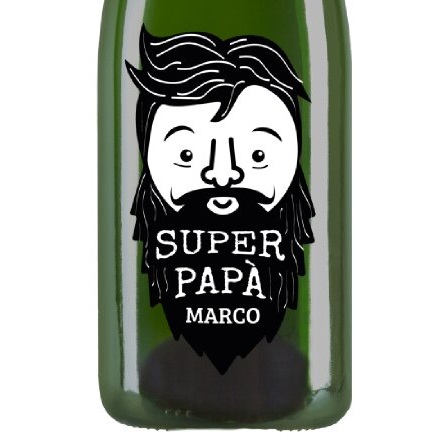 Bottiglia Champagne Personalizzato - Idea regalo per Papà