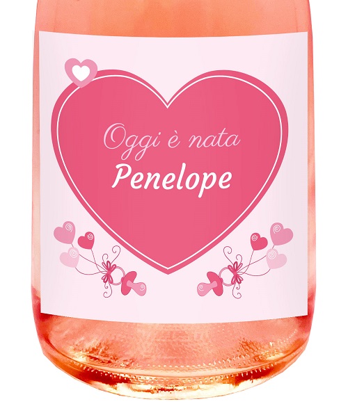 SPUMANTE ANALCOLICO idea regalo per battesimo o baby shower