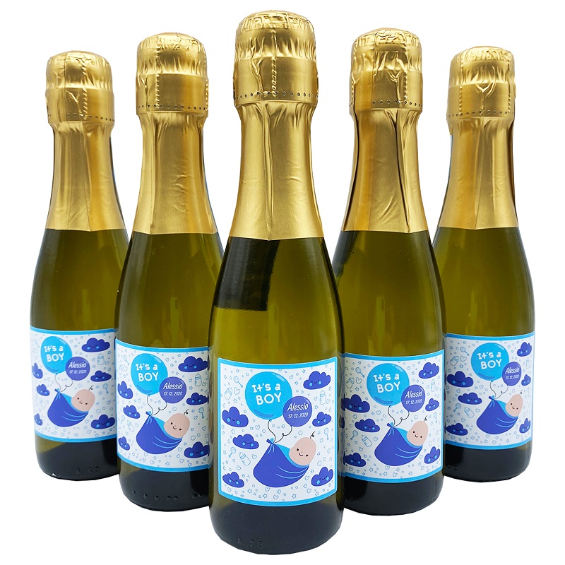 36X Bottiglie Prosecco piccole personalizzate