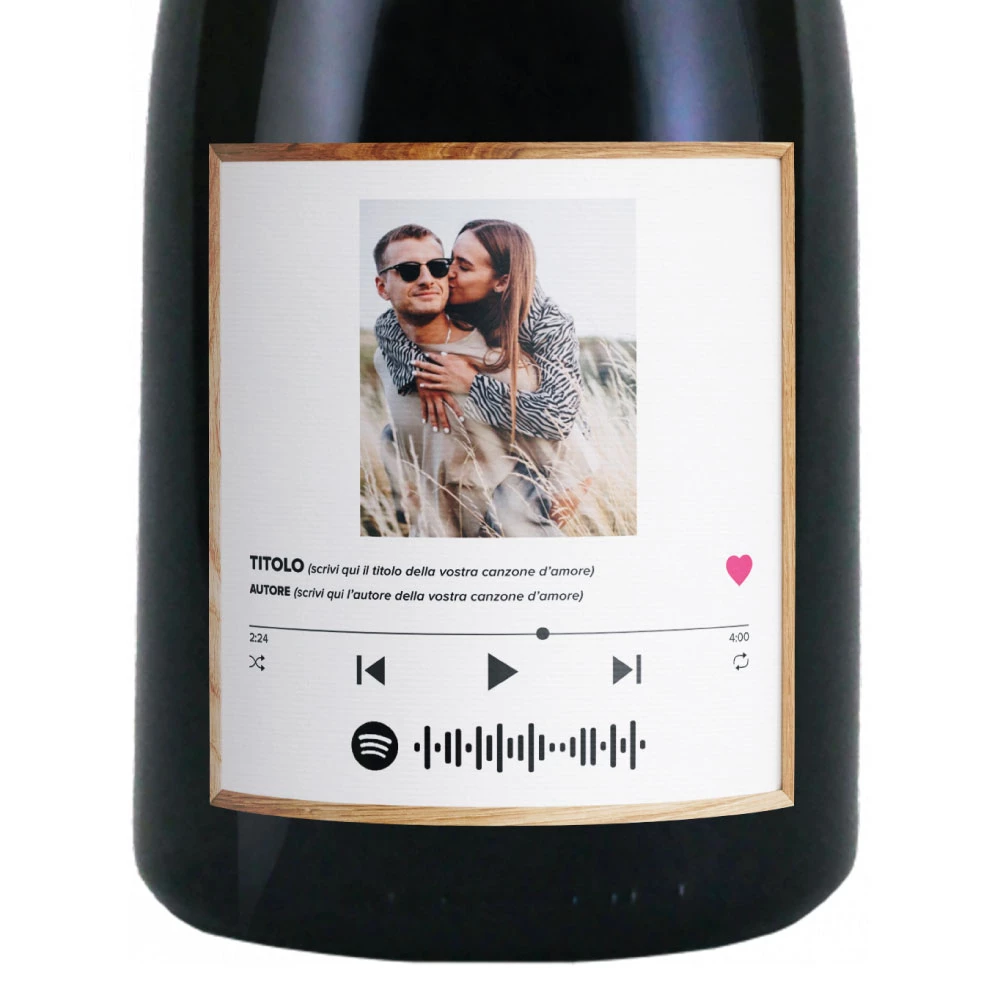 6 Prosecco Mignon personalizzato per San Valentino