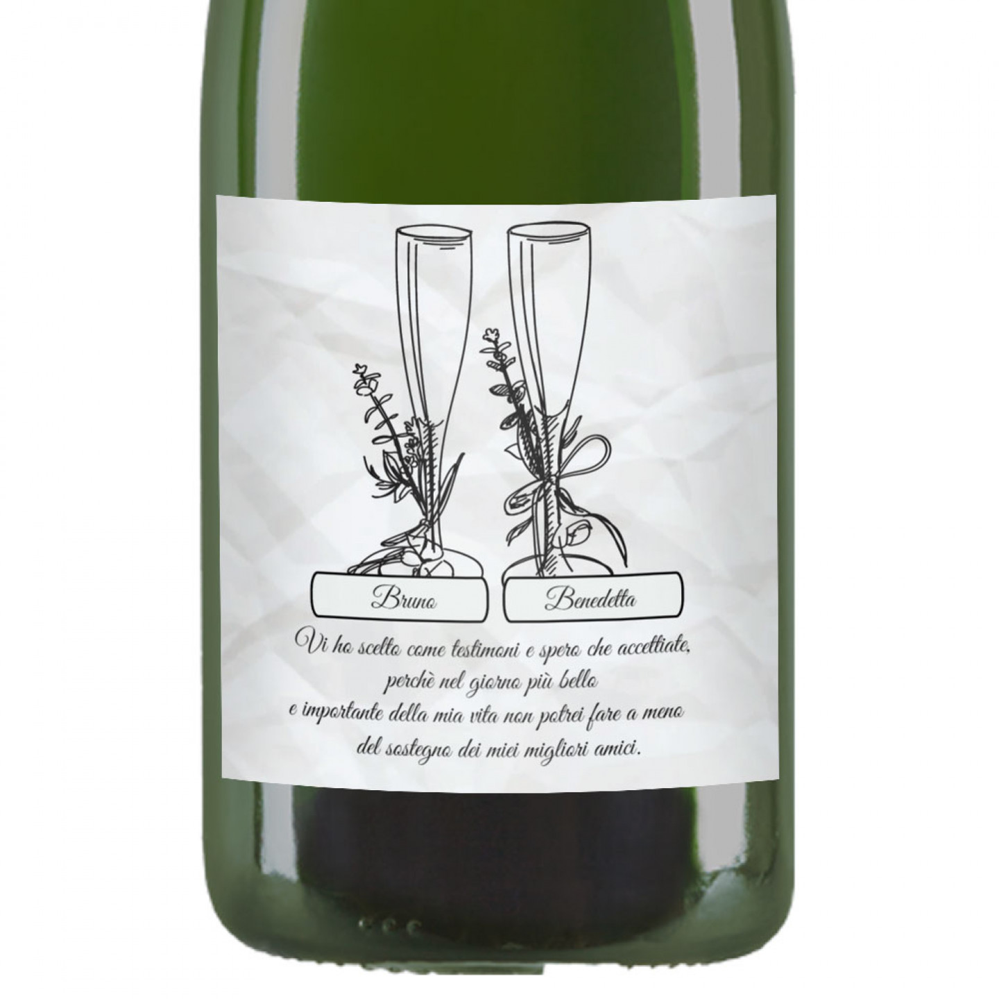 Flute da champagne personalizzati, regali di nozze, bicchieri Flute da champagne personalizzati, regali di nozze, bicchieri