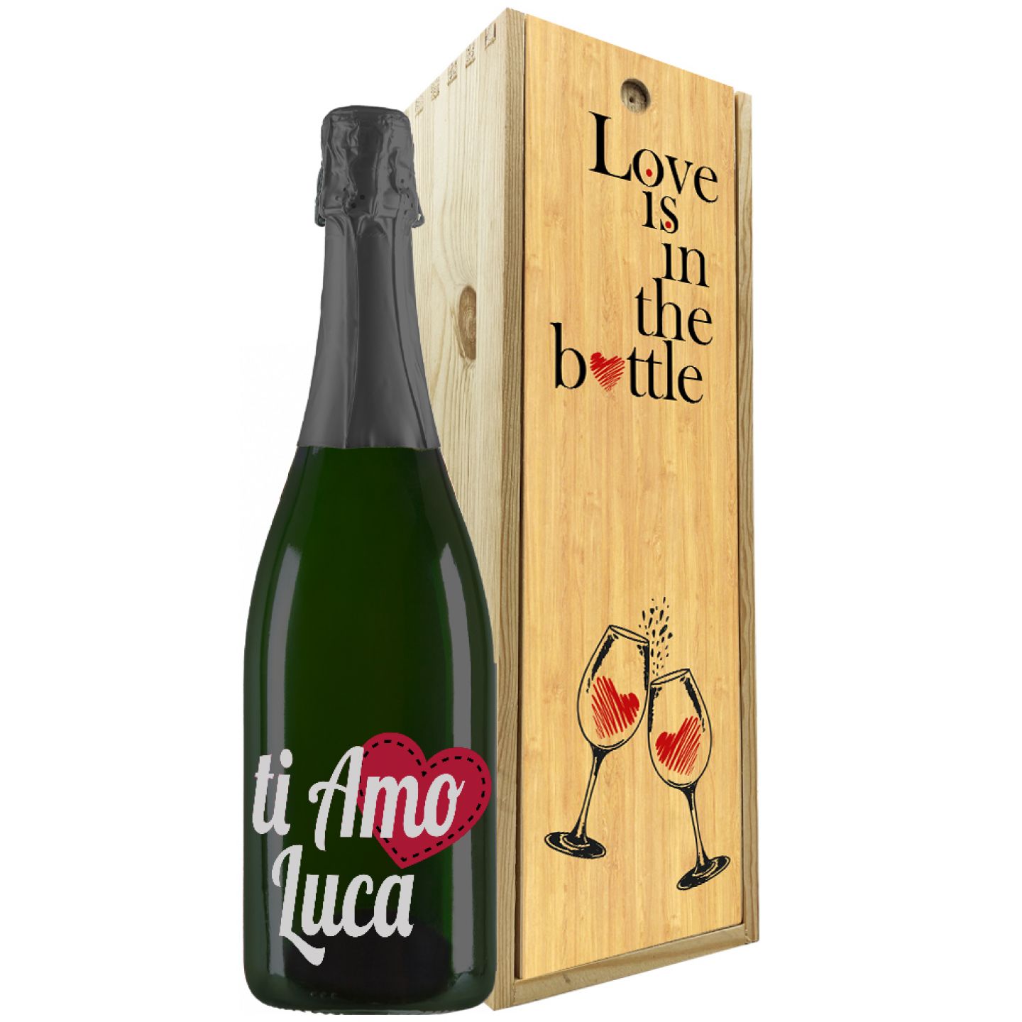 Decorazione in legno per San Valentino