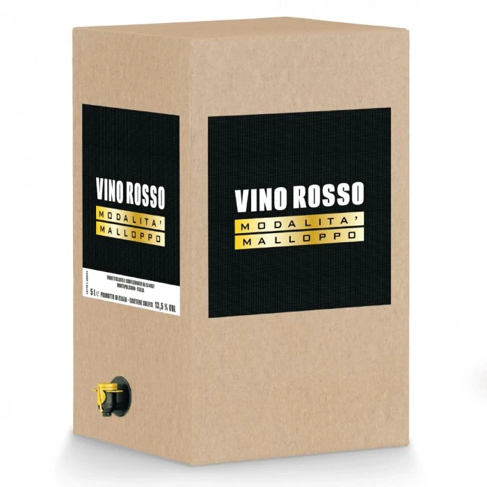 Bag In Box - Vino Rosso 5 lt. - Modalità Malloppo