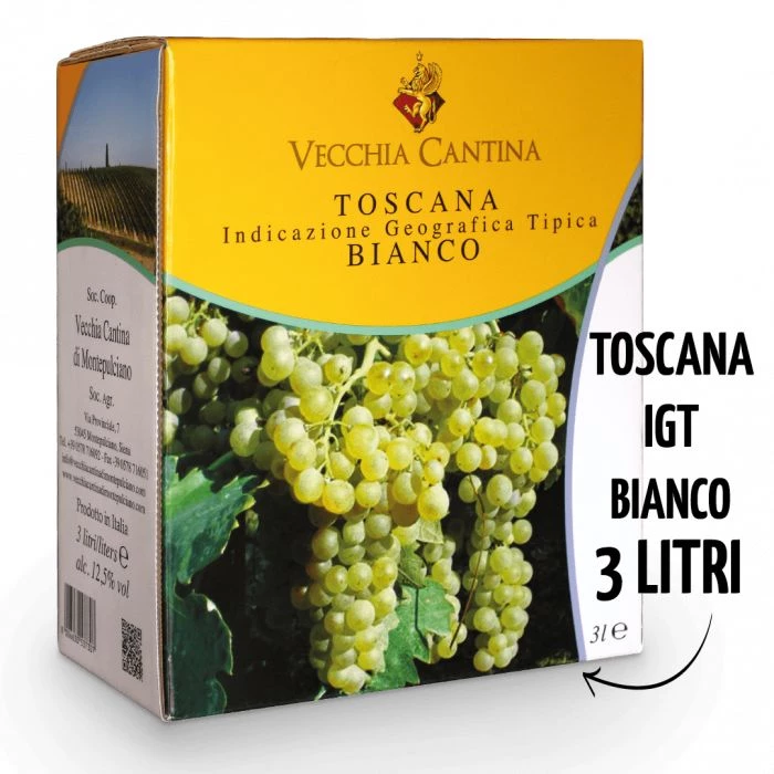 3 X Bag in Box 3 lt. - Toscana Bianco IGT - Vecchia Cantina