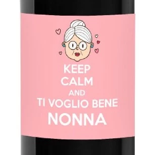 Personalized wine bottle - gift idea for grandparents' day