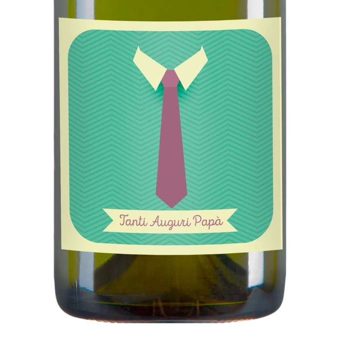 White Wine Bottle - Personalized Father's Day Gift Idea