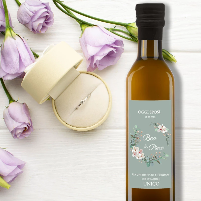 96 bomboniere personalizzate per matrimonio - Olio Extra Vergine di Oliva