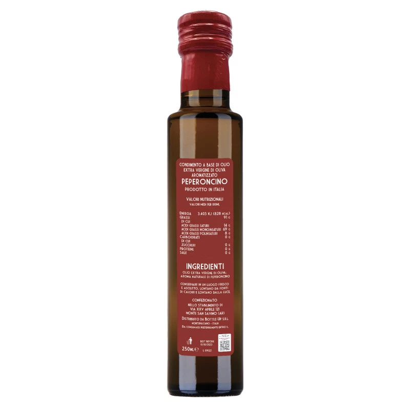 60 bottiglie 0.25 lt. - Olio di Oliva Aromatizzato al peperoncino - Bomboniere  personalizzate per matrimonio