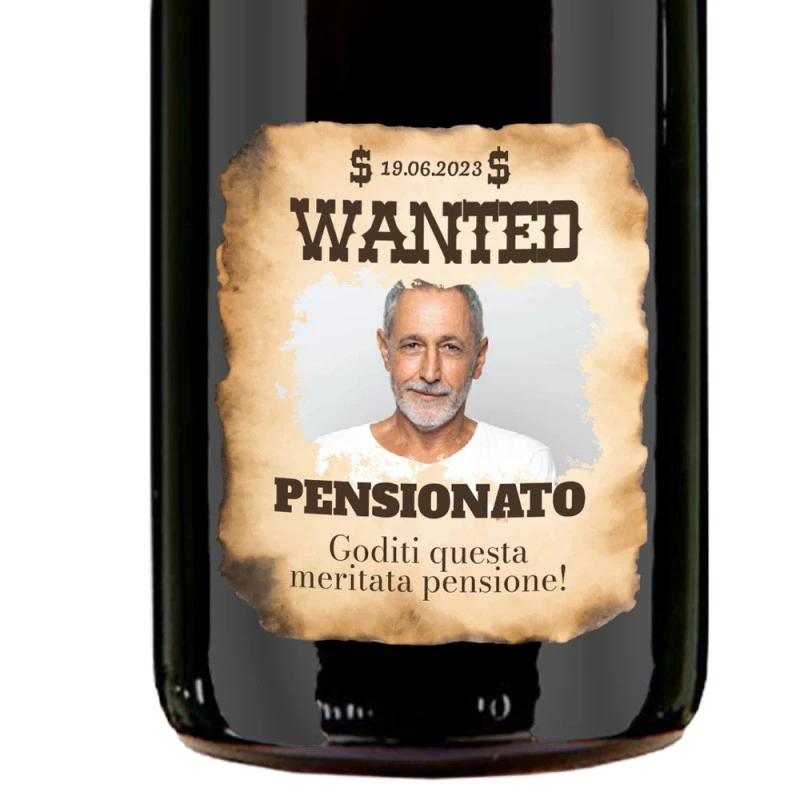 Prosecco Extra Dry MAGNUM - Bottiglia personalizzata idea regalo per  Pensione