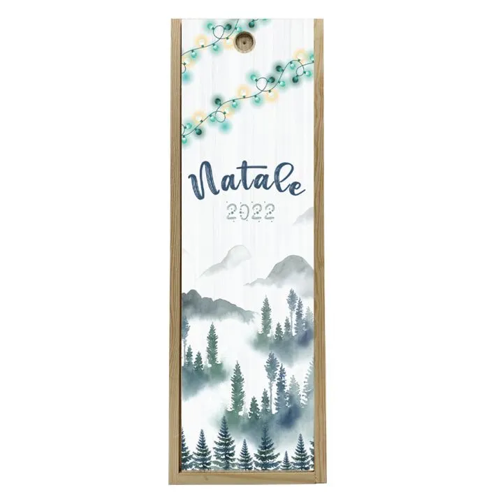 Wooden box 1 bottle 0.75 L - Christmas 2022