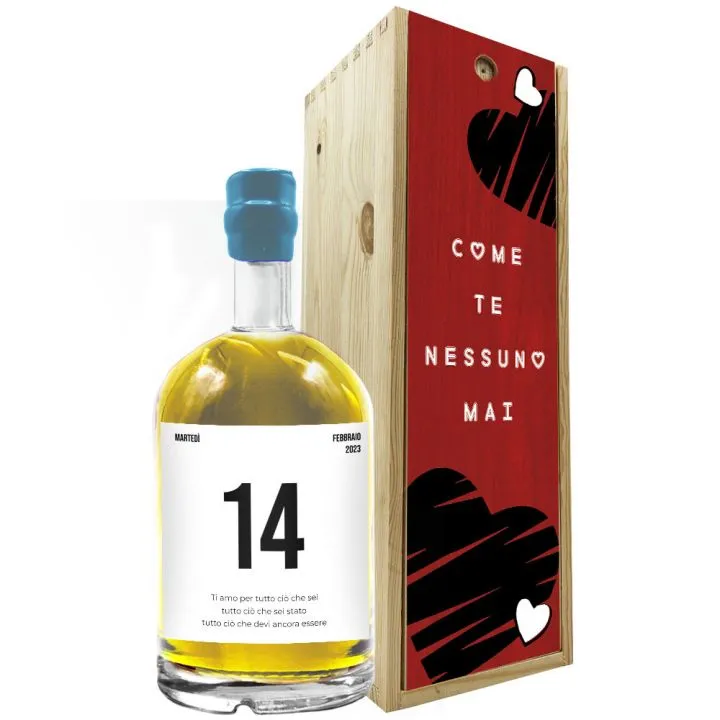 limoncello personalizzato per San Valentino