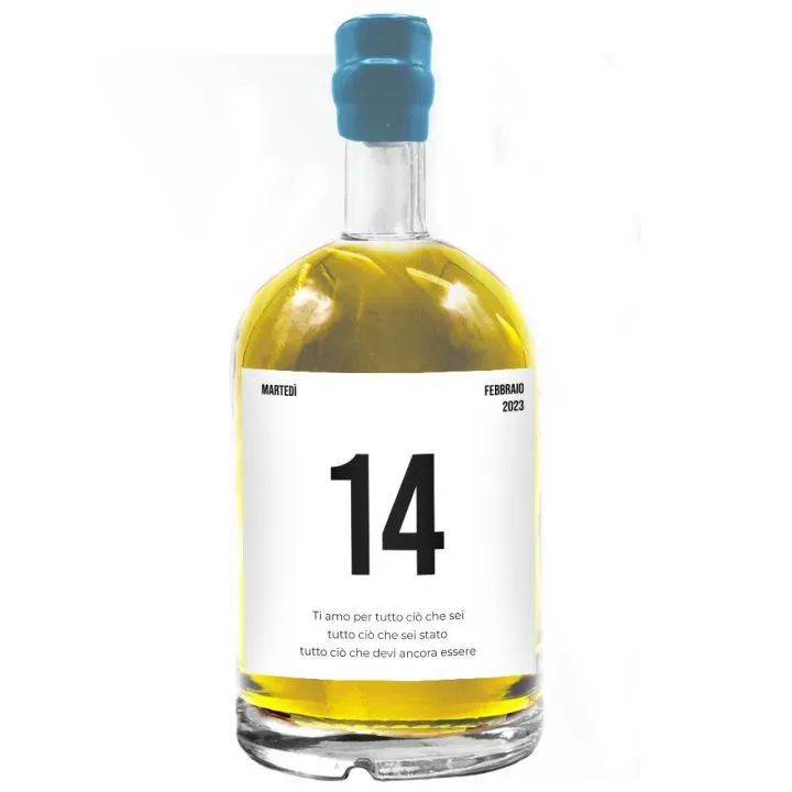 liquore personalizzato 14 febbraio