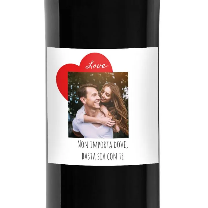 Bottiglia personalizzata per San Valentino
