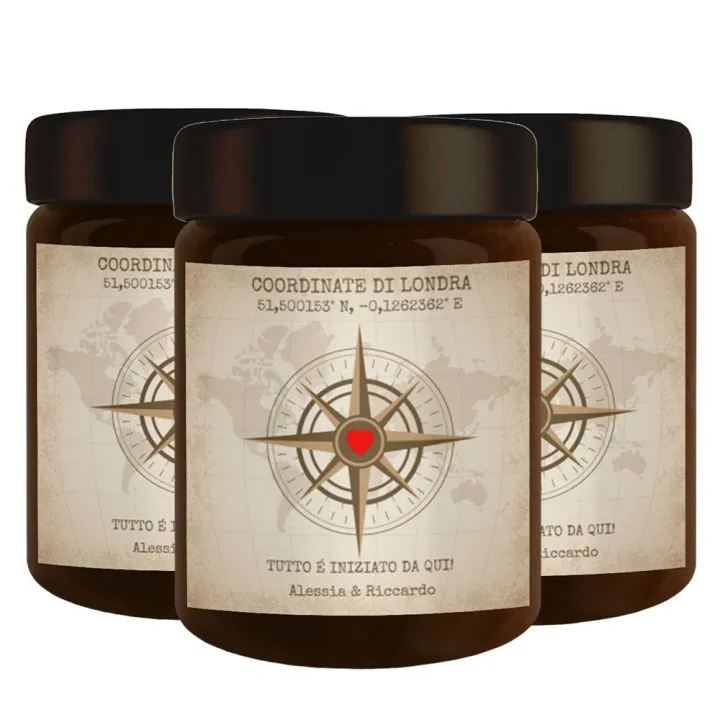 3 jars - Personalized chocolate for Valentine's Day