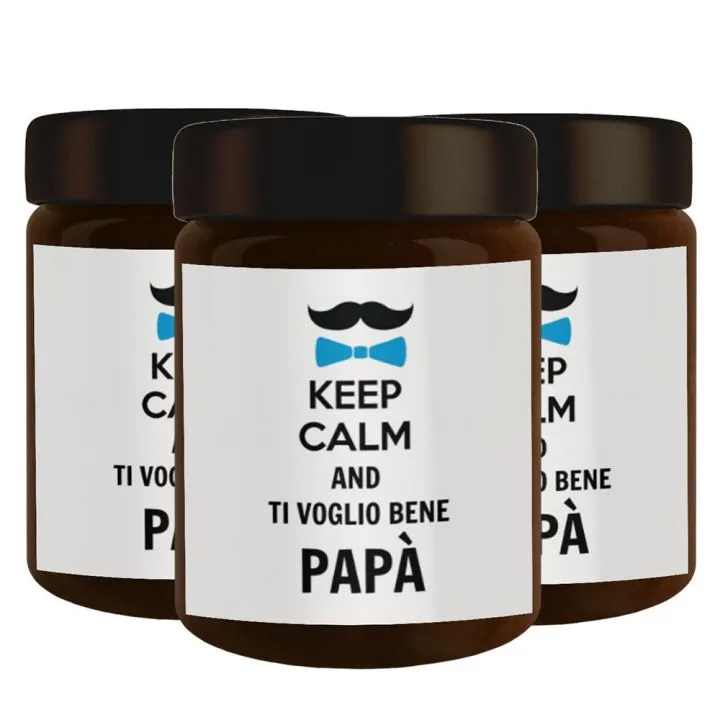 3 vasetti - Cioccolata personalizzata la festa del papà