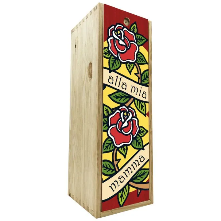 Wooden box 1 bottle 0.75 L - To my mum