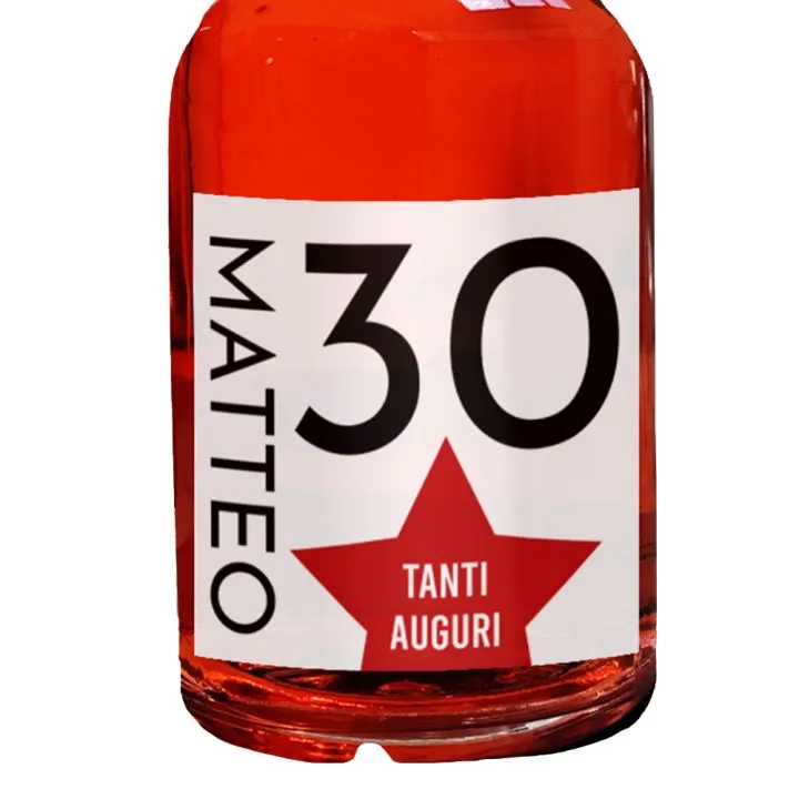 Red Dry Gin personalizzato - Idea Regalo Compleanno 30 anni