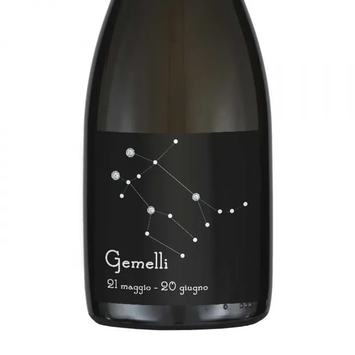 GEMELLI - Prosecco personalizzato - Idea regalo compleanno
