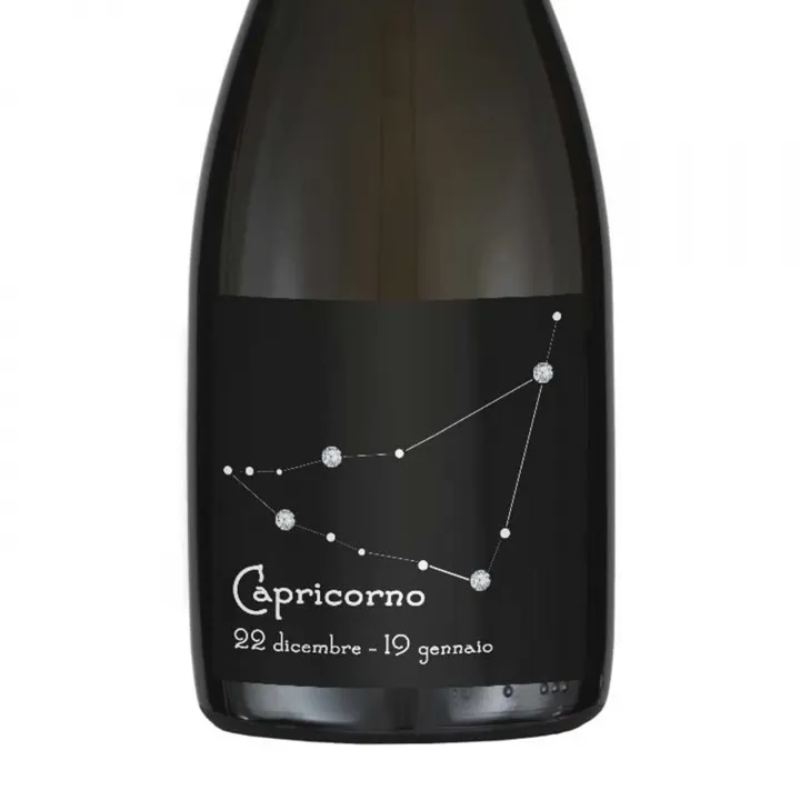 CAPRICORNO - Prosecco personalizzato - Idea regalo compleanno