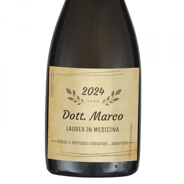 Prosecco personalizzato - Idea regalo per laurea