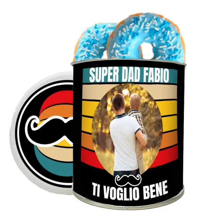 Donuts alla vaniglia con confezione personalizzata