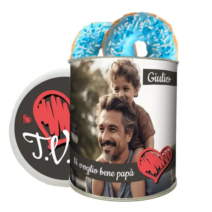 Donuts alla vaniglia con confezione personalizzata