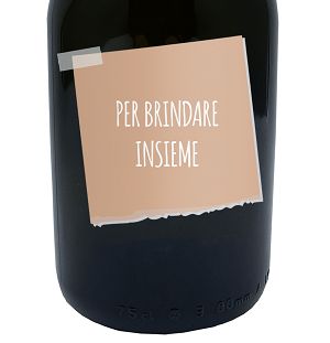 Message In a Bottle - Idea Regalo bottiglia personalizzata di Prosecco Extra Dry DOC 0.75