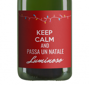 Champagne Brut - Bottiglia personalizzata per auguri di Natale