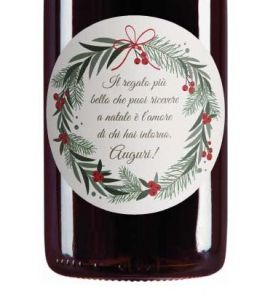 Nero d'Avola - Bottiglia personalizzata per auguri di Natale