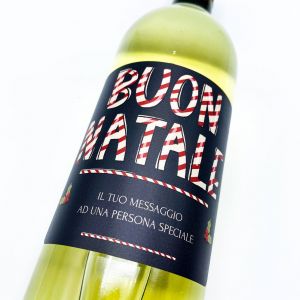 Pinot Grigio - Bottiglia personalizzata per auguri di Natale