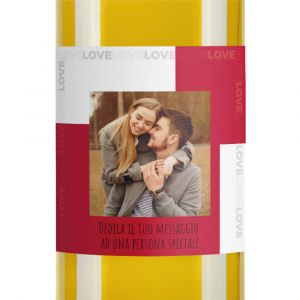 Pinot Grigio - Bottiglia personalizzata per San Valentino