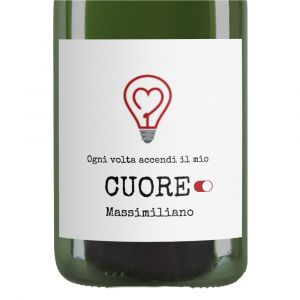 Champagne Brut - Personalized bottle for Valentine's Day