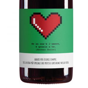 Nero d'Avola - Personalized bottle for Valentine's Day