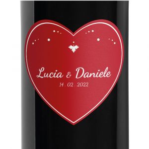 Personalized bottle for Valentine's Day - Rosso di Montalcino